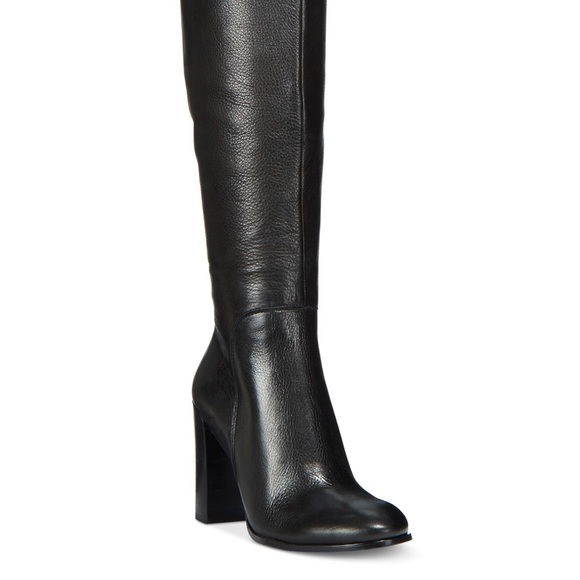 Knee High Leather Platform Boot - Picture 10 of 10
